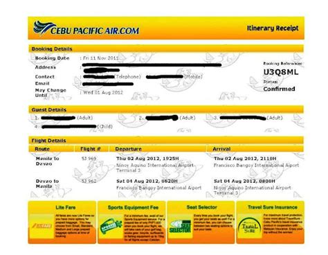 flight ticket to cebu
